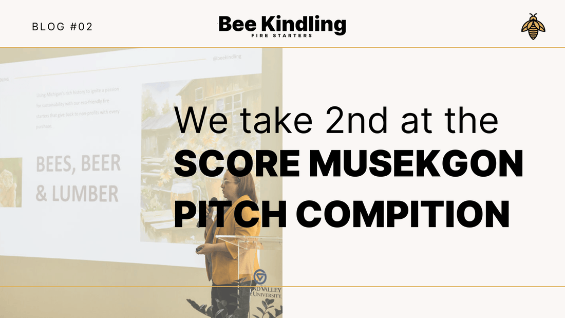 Bee Kindling Takes Second Place at SCORE Muskegon Pitch Competition!