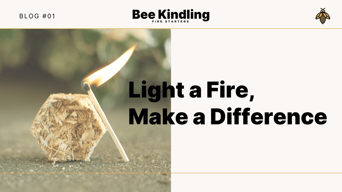 Bee Kindling: Sustainable Fire Starters for Eco-Conscious Campfires and Cozy Nights