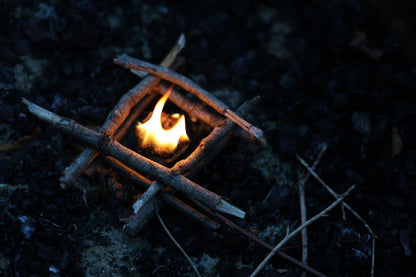 Easy to light eco-friendly hexagon beeswax fire starters made from beeswax and recycled wood materials, perfect for starting fires without chemicals or an alternative to fat wood.