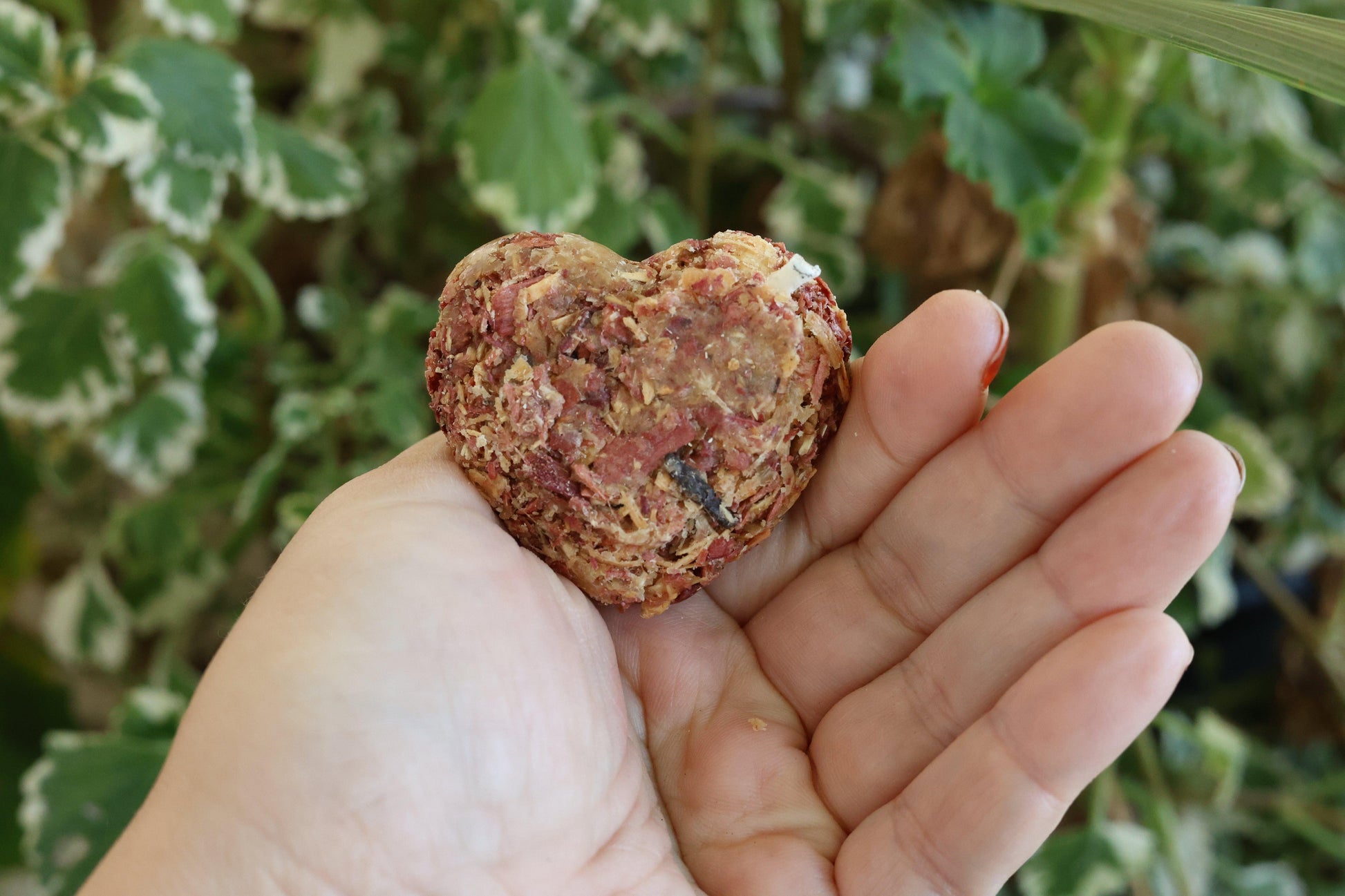 Handcrafted small heart fire starter made from cedar and beeswax, designed for easy fire starting with eco-friendly materials